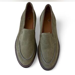 Caslon Olive Green Suede Loafers